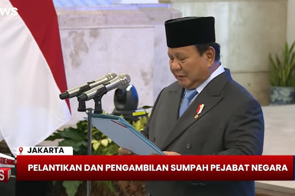 Prabowo Lantik Didit Herdiawan Jadi Kepala Badan Otorita Pengelola Pantura