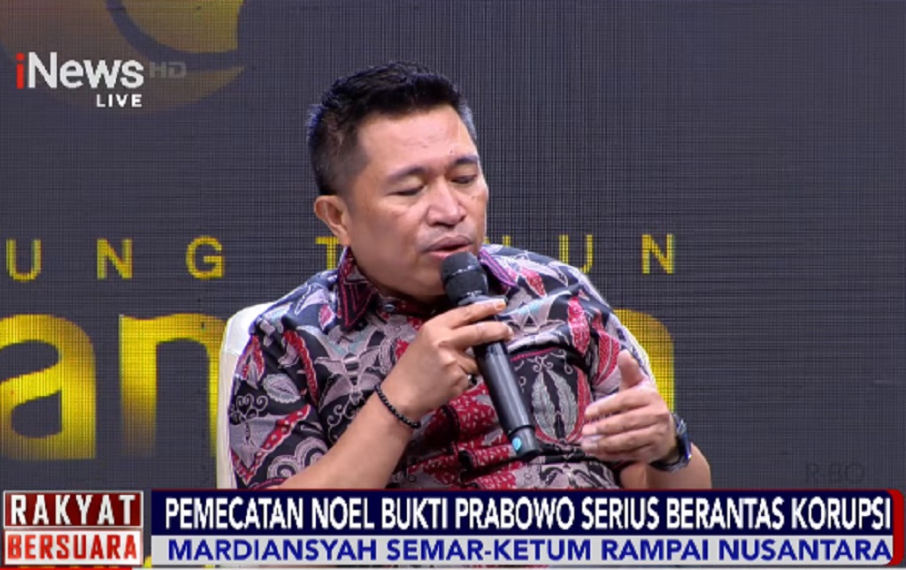 Noel Dipecat usai Jadi Tersangka KPK, Rampai Nusantara: Komitmen Prabowo Berantas Korupsi