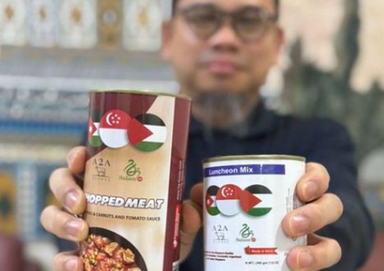 Singapura Kirim 8 Ton Daging Kurban Kemasan Kaleng ke Gaza