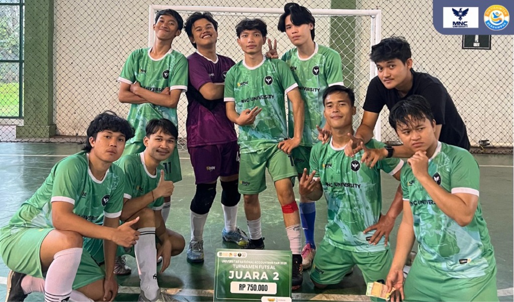 Tim Futsal MNC University Raih Juara di Kompetisi Futsal Universitas Nasional