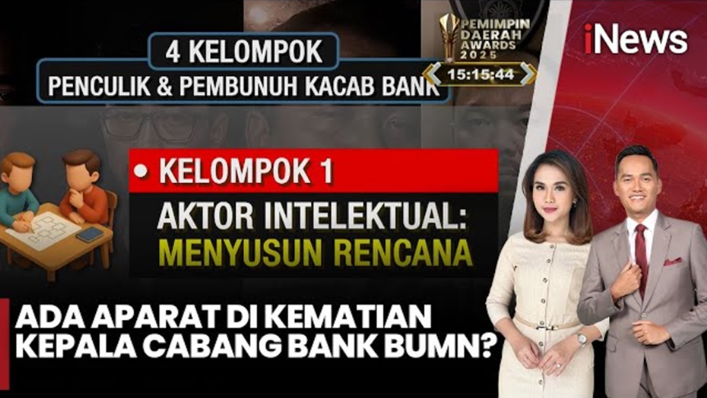 Penculikan dan Pembunuhan Kacab Bank BUMN Dibagi 4 Klaster, Ini Perannya