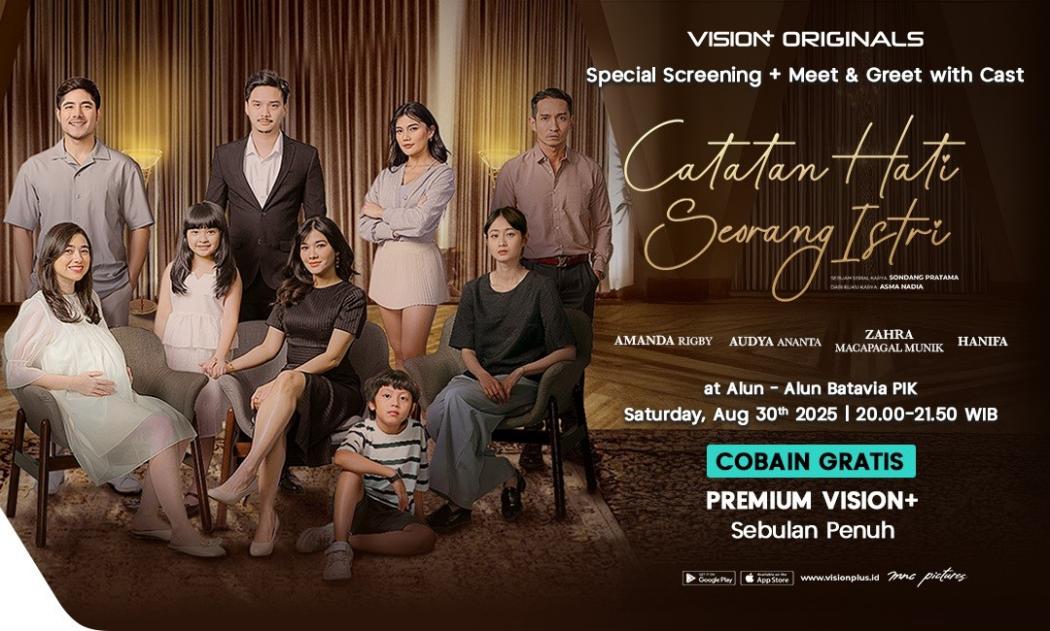 Meet & Greet Cast Catatan Hati Seorang Istri di Batavia PIK, Catat Tanggalnya!