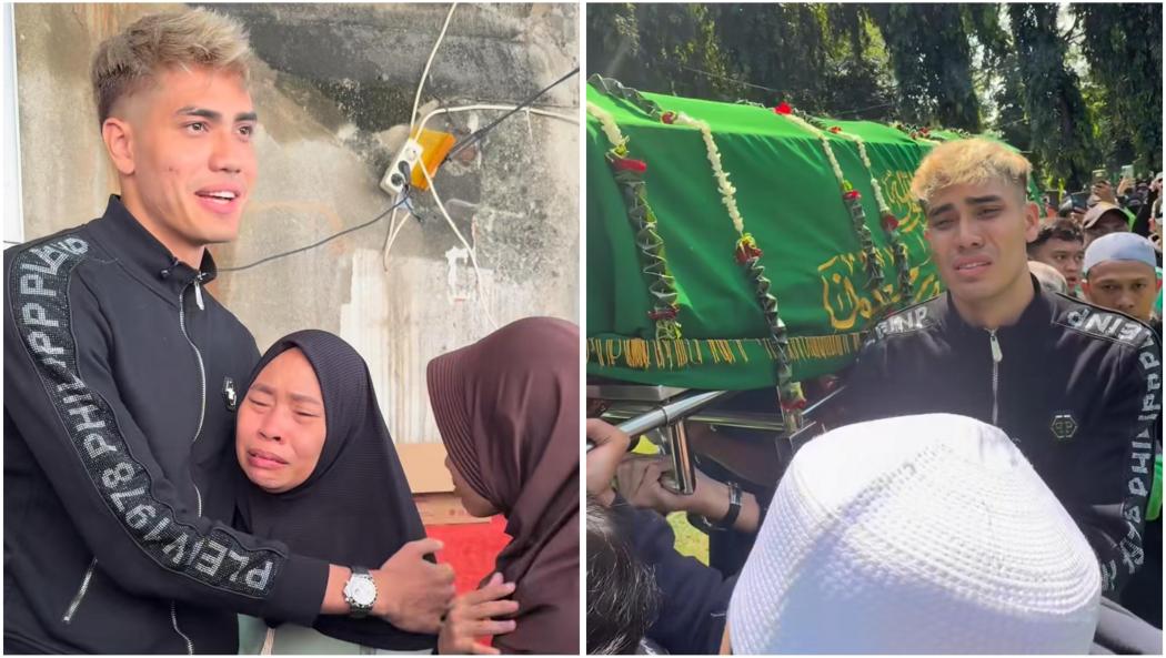 Youtuber Malaysia Aisar Khaled Ikut Kuburkan Ojol Affan Kurniawan, Banjir Air Mata