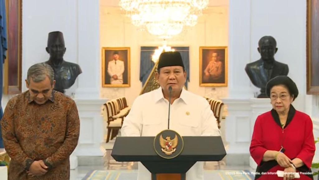 Prabowo Terima Laporan Pimpinan DPR: Tunjangan Anggota akan Dicabut