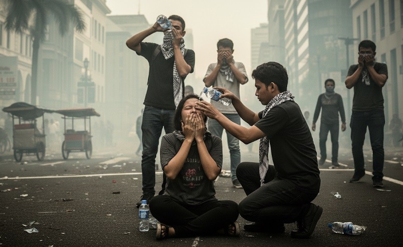 Jangan Panik, Begini Cara Aman Atasi Efek Gas Air Mata