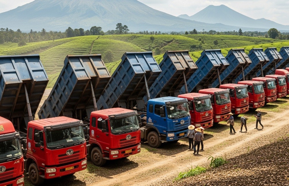 Mengkhawatirkan, Truk Impor asal China Serbu Indonesia