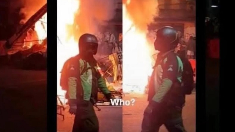 Viral Foto Pembakar Gedung Negara Grahadi, Polda Jatim Masih Selidiki