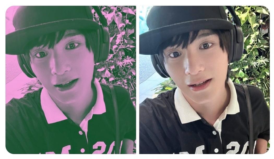 Dukung Indonesia, Idol KPOP Zayyan XODIAC Ikut Tren Foto Pink Hijau: Stay Safe!