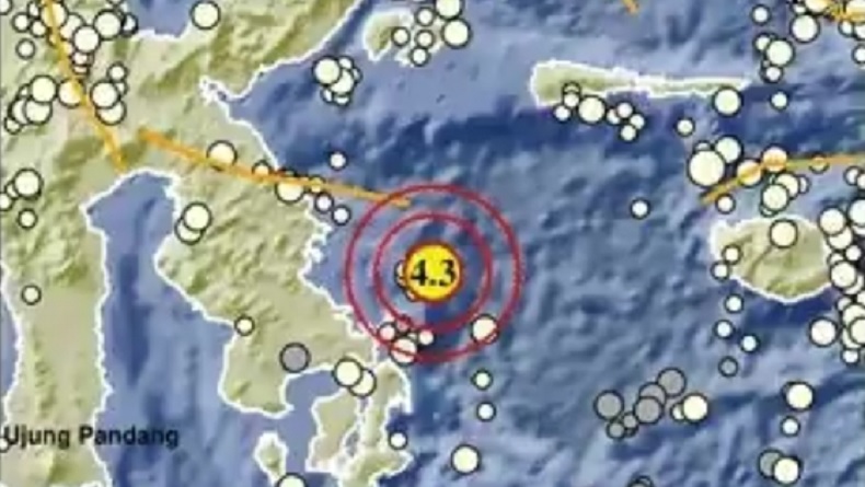 Gempa Bumi Magnitudo 4,3 Guncang Konawe Sultra