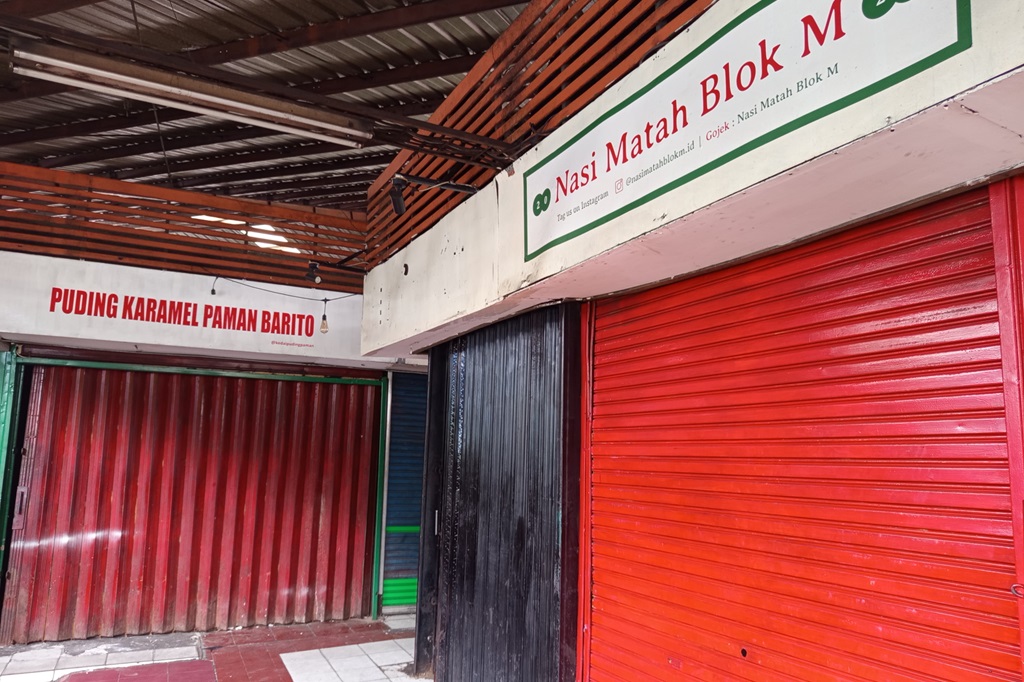 Suasana Distrik Blok M usai Kisruh Harga Sewa Naik, Sejumlah Kios Tutup