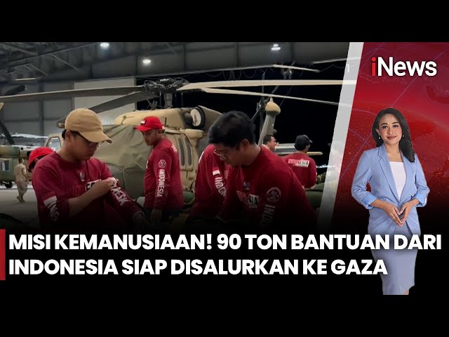 Lewat Udara, Indonesia Salurkan 90 Ton Bantuan ke Gaza