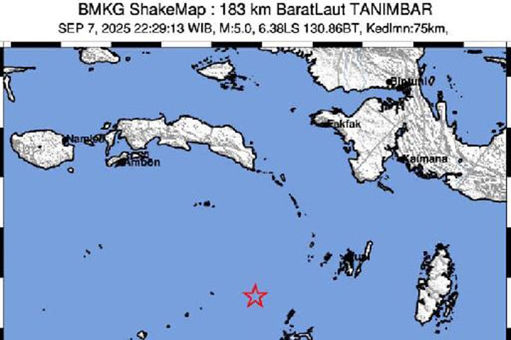 Analisis BMKG Gempa Maluku M5,2 Guncang Laut Banda, Dipastikan Tak Berpotensi Tsunami