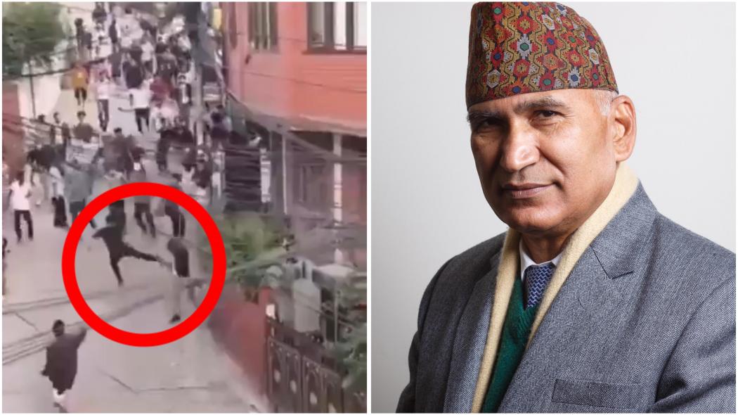 Viral Menteri Keuangan Nepal Dipukuli Demonstran