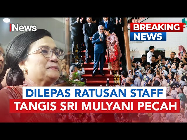 Momen Penuh Haru Sri Mulyani Dilepas PNS Kemenkeu dengan Lagu dan Air Mata
