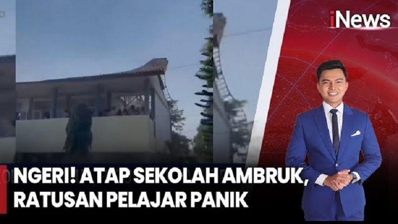 Atap SMK Negeri 1 Cileungsi Ambruk, Puluhan Siswa Terluka 