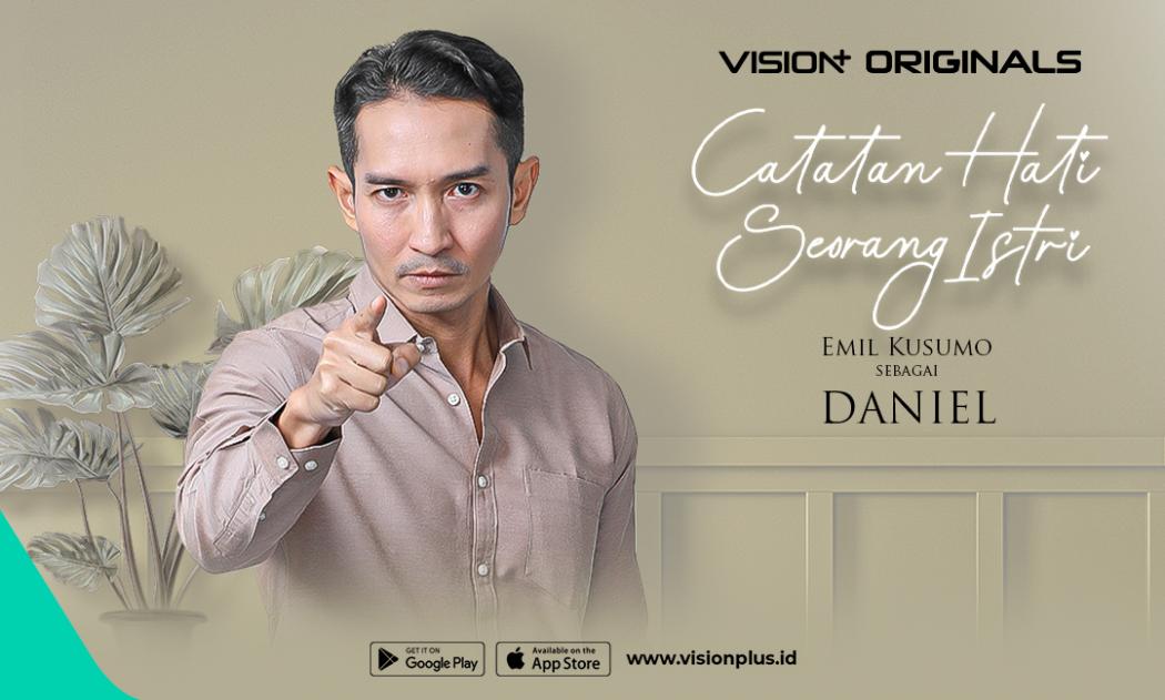 Isu KDRT Jadi Sorotan, Emil Kusumo Perankan Suami Abusive di Series Catatan Hati Seorang Istri VISION+