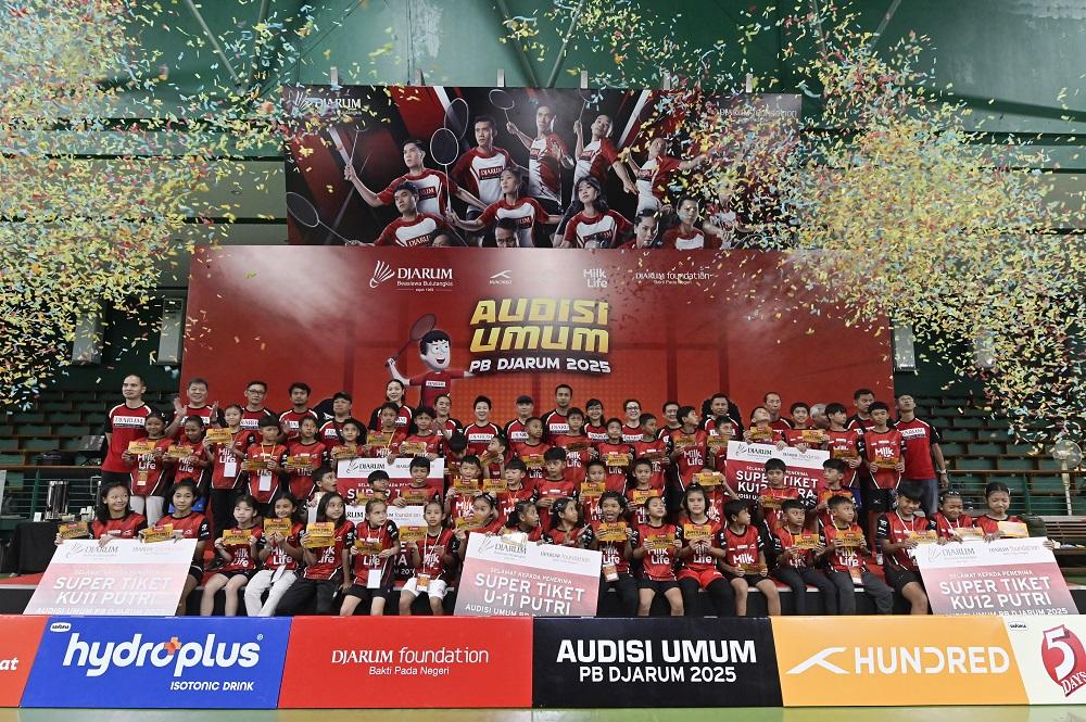 50 Atlet Muda Raih Super Tiket! Audisi Umum PB Djarum 2025 Siap Cetak Talenta Emas