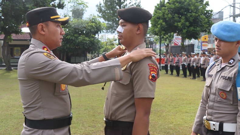 Usai Tugas BKO Pengamanan Demo di Surakarta, Anggota Polres Boyolali Naik Pangkat