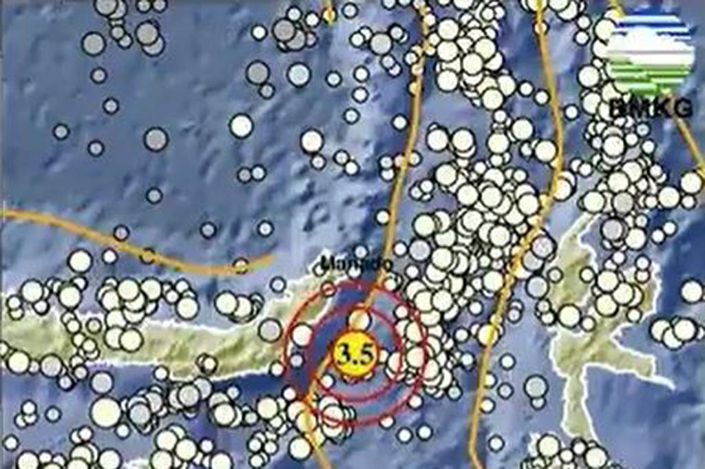 Gempa Terkini Magnitudo 3,5 Guncang Ratahan Minahasa Tenggara