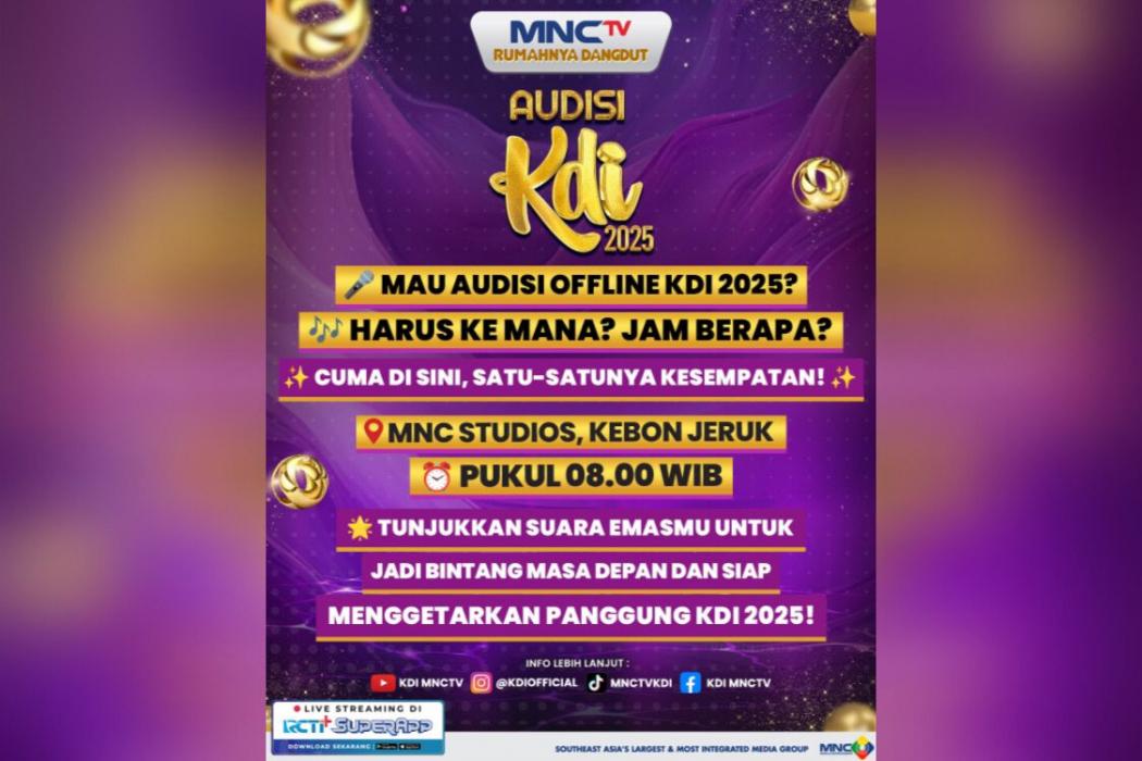 Hari Terakhir Audisi KDI 2025 di Jakarta, Jadilah Calon Bintang Dangdut Masa Depan!