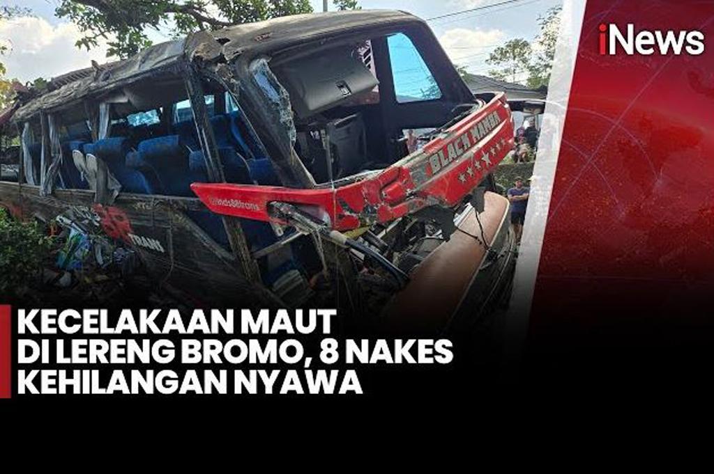 Kecelakaan Maut Bus Pariwisata di Lereng Bromo, 8 Orang Tewas Mayoritas Nakes