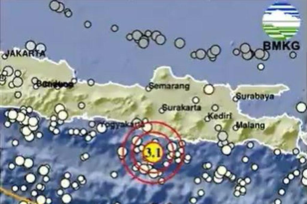 Gempa Terkini Magnitudo 3,1 Guncang Gunungkidul DIY