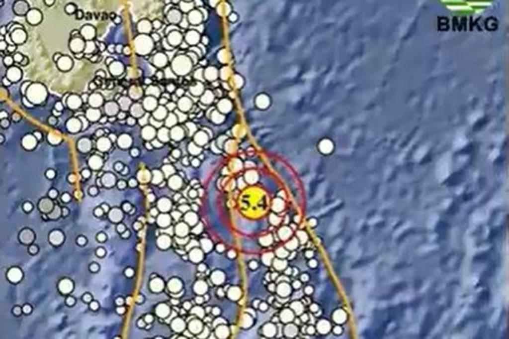 Gempa Terkini Magnitudo 5,4 Guncang Pulau Karatung Sulut