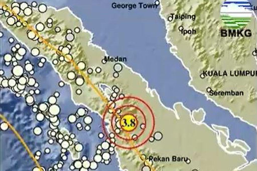 Gempa Terkini Magnitudo 3,8 Guncang Tapanuli Selatan Sumut