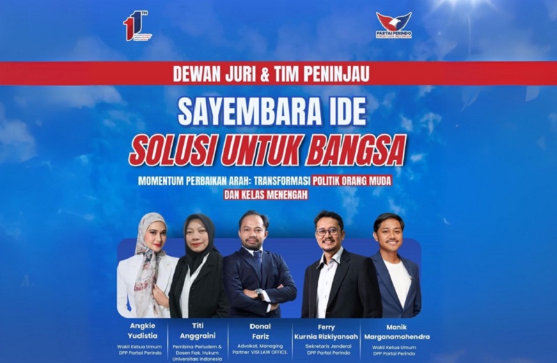 Sayembara Ide Solusi untuk Bangsa Partai Perindo Diperpanjang, Ajak Anak Muda Suarakan Gagasan