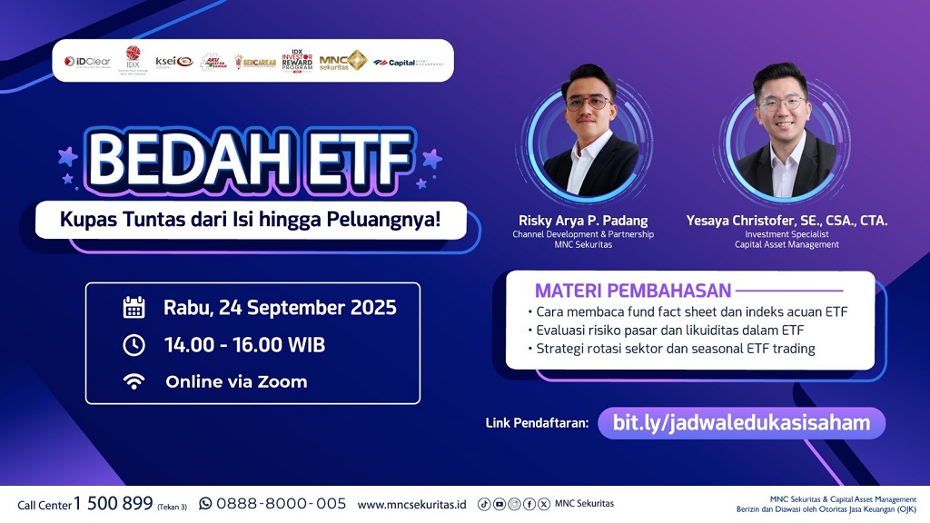 Daftar dan Ikuti Kelas Gratis, Bedah ETF: Kupas Tuntas dari Isi hingga Peluangnya