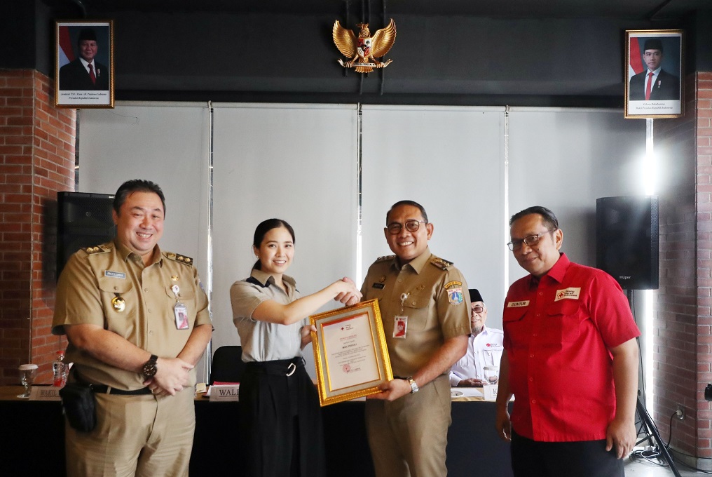 Wali Kota Arifin Apresiasi Donasi Rp50 Juta MNC Peduli ke PMI Jakpus