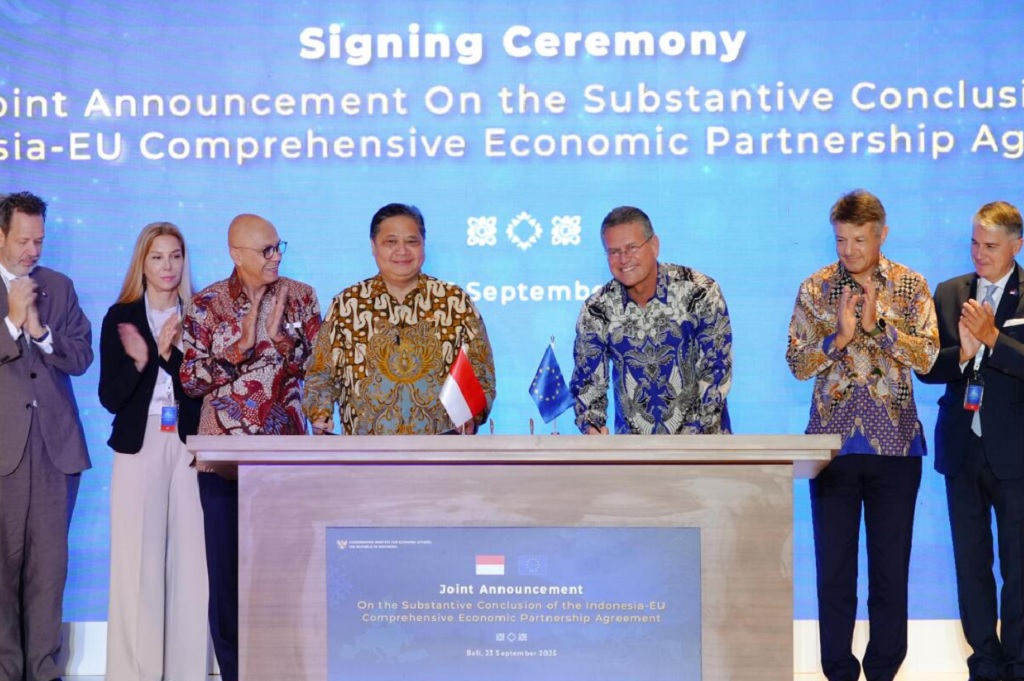 IEU-CEPA Resmi Diteken, 98 Persen Tarif Perdagangan RI-Uni Eropa Dihapus