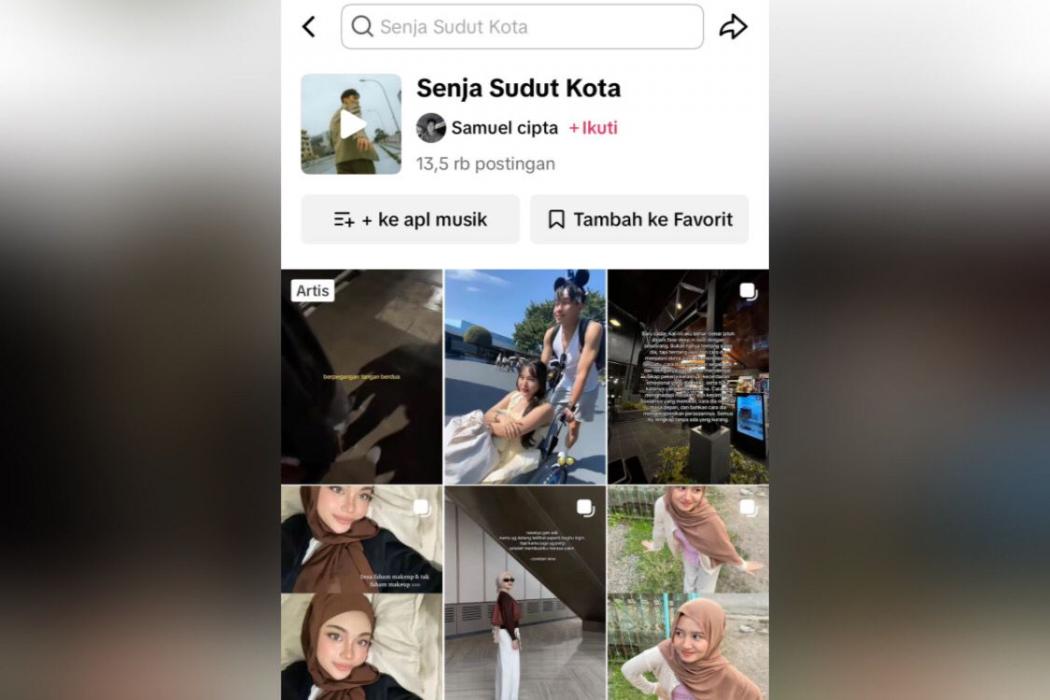 Selamat! Lagu Senja Sudut Kota Samuel Cipta Jadi Lagu Viral di Indonesia versi Spotify