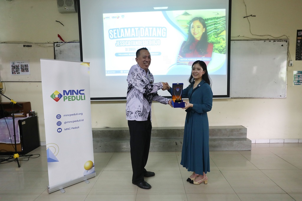 Kepala SMKN 16 Jakarta Apresiasi MNC Peduli dan MNC Animasi Hadirkan Guru Tamu Jessica Tanoesoedibjo 