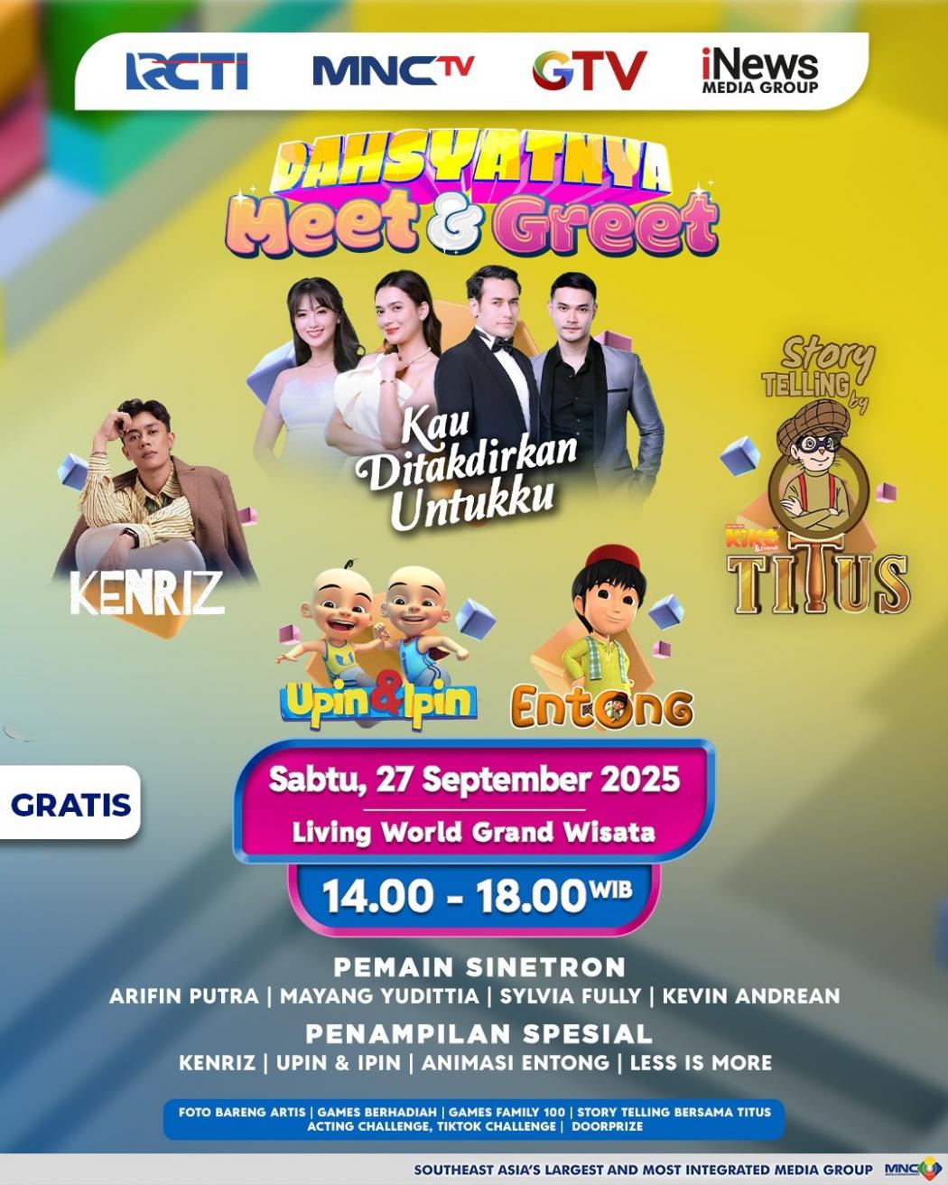 Dahsyatnya Meet and Greet Kau Ditakdirkan Untukku Siap Menyapa Warga Bekasi!