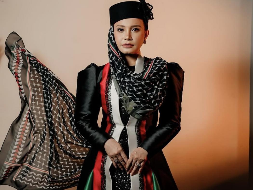 Menyala! Rossa Pakai Dress Bernuansa Bendera Palestina, Banjir Pujian Netizen