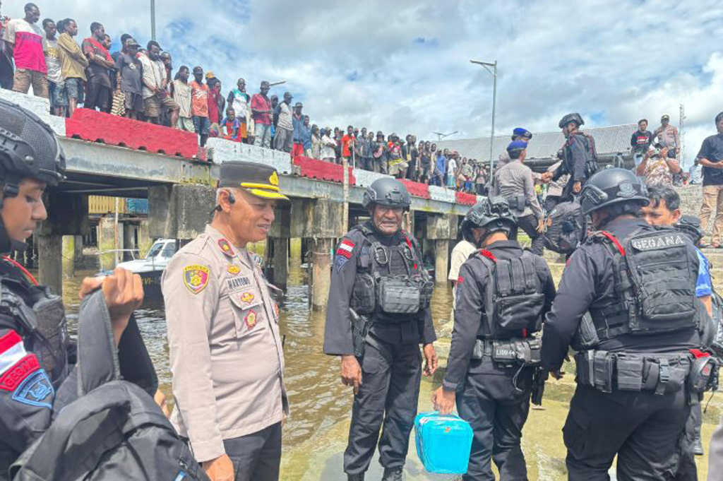 2 Peleton Brimob Polda Papua Dikerahkan ke Asmat usai Insiden Penembakan Warga Sipil