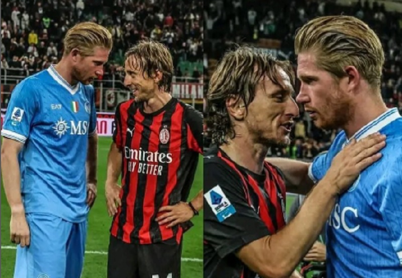 Kevin De Bruyne Kirim Pesan Khusus untuk Luka Modric Usai Duel AC Milan vs Napoli