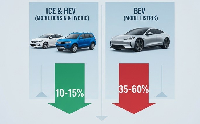 Depresiasi Mobil ICE dan HEV 10-15 Persen, OLXmobbi Catat Harga EV Jatuh hingga 35-60 Persen per Tahun