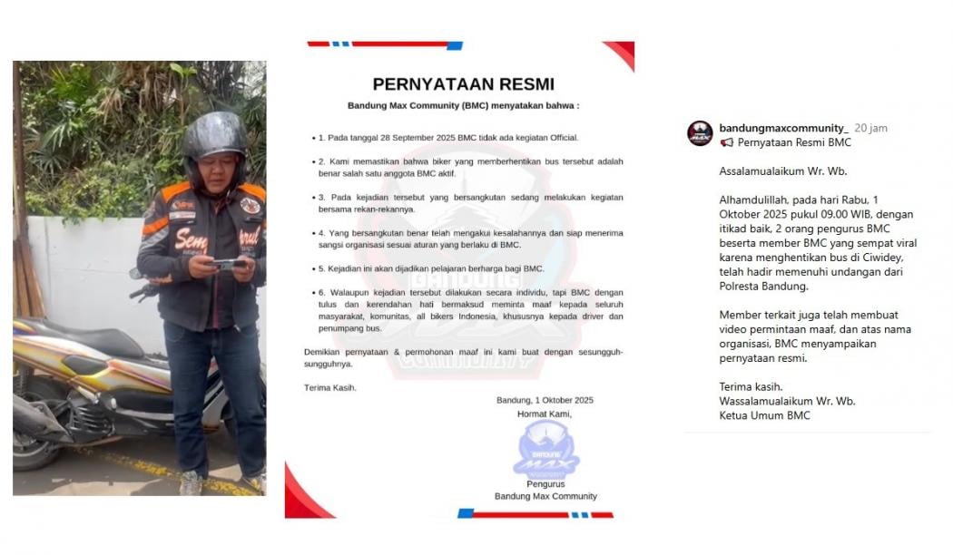 Viral Pengendara Nmax Nekat Hentikan Bus di Tikungan Tajam Endingnya Minta Maaf, Pengamat: Pentingnya Adab