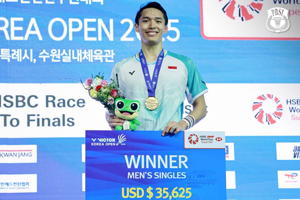 Perjalanan Berat Jonatan Christie Jadi Juara Korea Open 2025 Tanpa Naungan PBSI