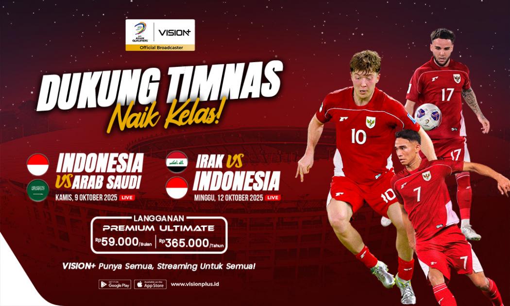 Jadwal dan Link Live Streaming Timnas Indonesia vs Arab Saudi dan Irak di Round 4 Kualifikasi Piala Dunia 2026