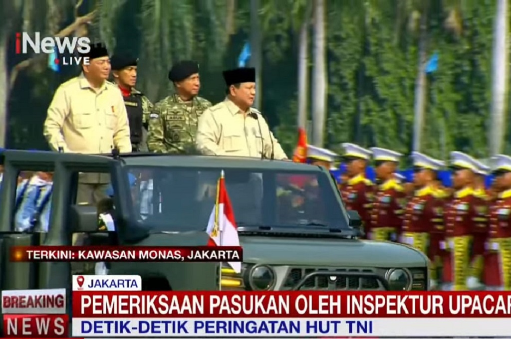 Prabowo Inspeksi Pasukan HUT ke-80 TNI: Terima Kasih Pengabdianmu!