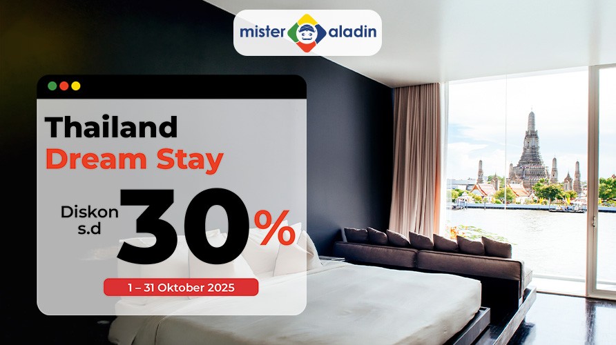 Liburan ke Thailand Kini Lebih Terjangkau, Ada Diskon Hotel s.d 30% 