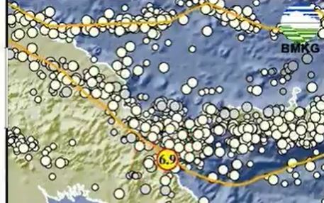 Pusat Gempa Terkini 2 Menit yang Lalu Guncang Merauke, Magnitudo 6,9!