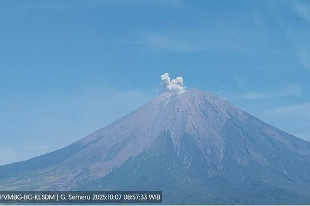 Gunung Semeru Erupsi Hari Ini, Letusan Kolom Abu Capai 500 Meter