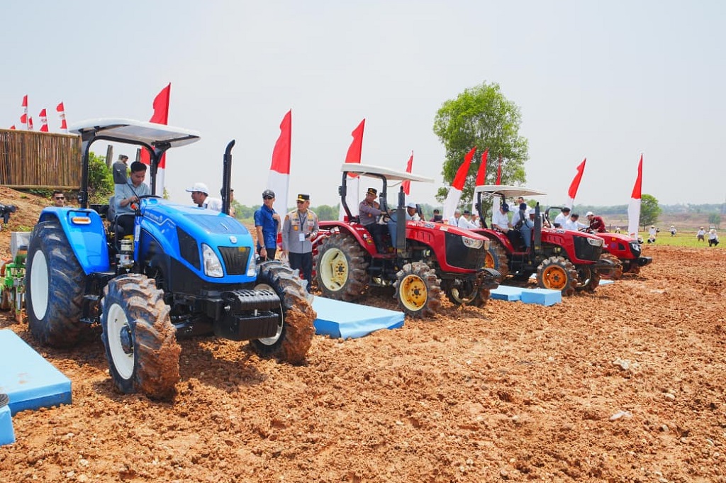 Wapres Gibran Pimpin Tanam Jagung Serentak Polri, Dukung Swasembada Pangan