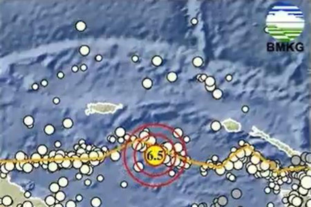 Gempa Besar Magnitudo 6,5 Guncang Keerom Papua