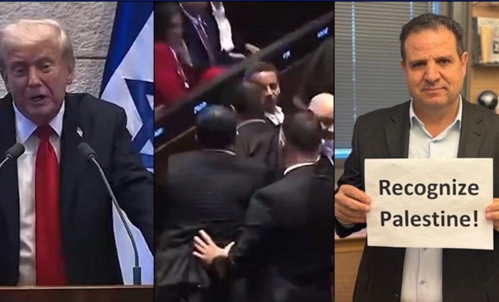 Momen 2 Politisi Israel Teriak 'Akui Negara Palestina' saat Trump Pidato di Parlemen