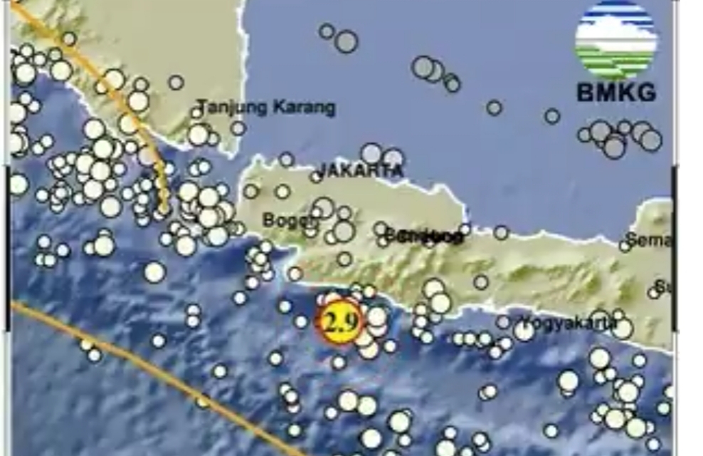 Info BMKG Gempa Terkini M 2,9 Guncang Sukabumi